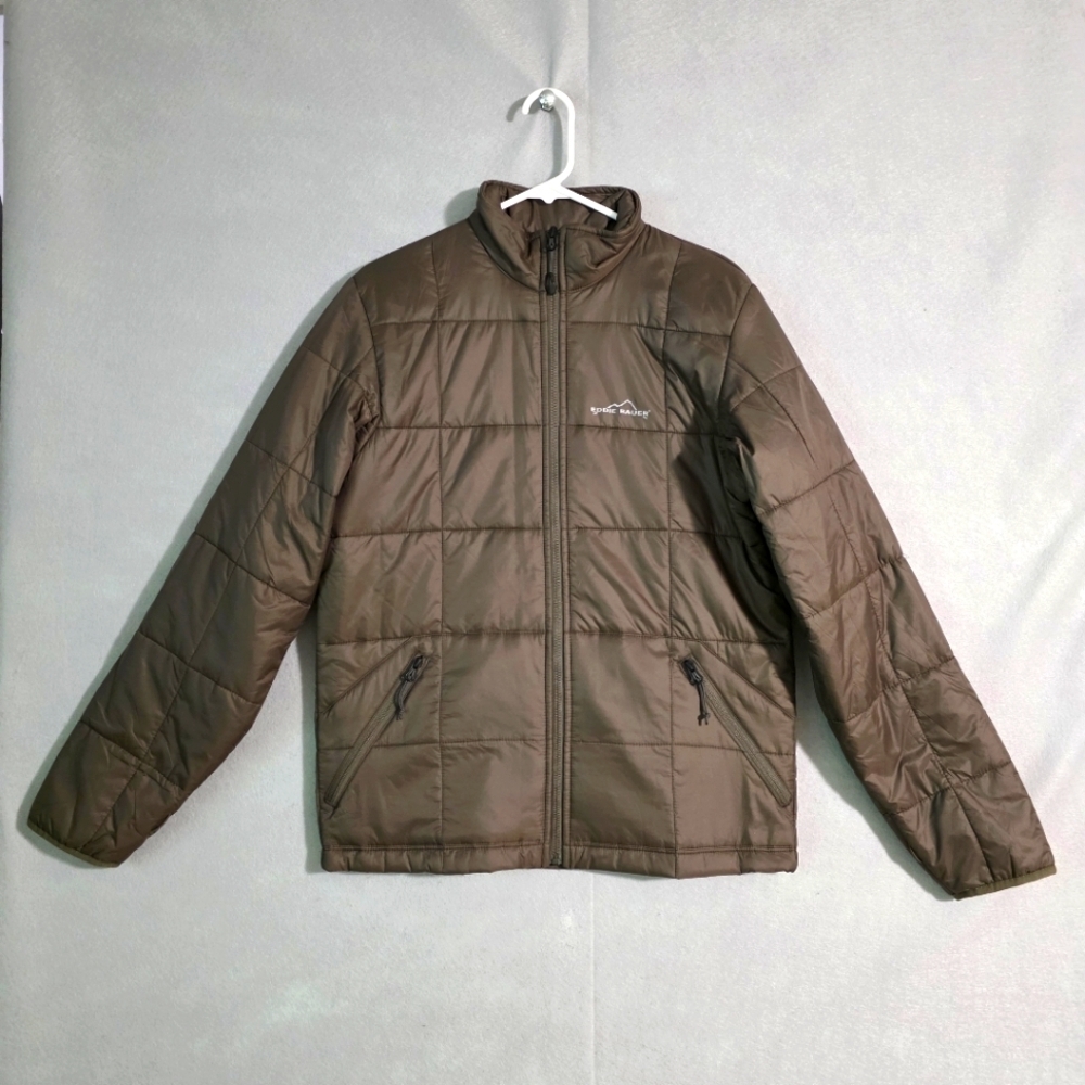 NWT Eddie Bauer Mens Puffer Jacket Coffee Size Small